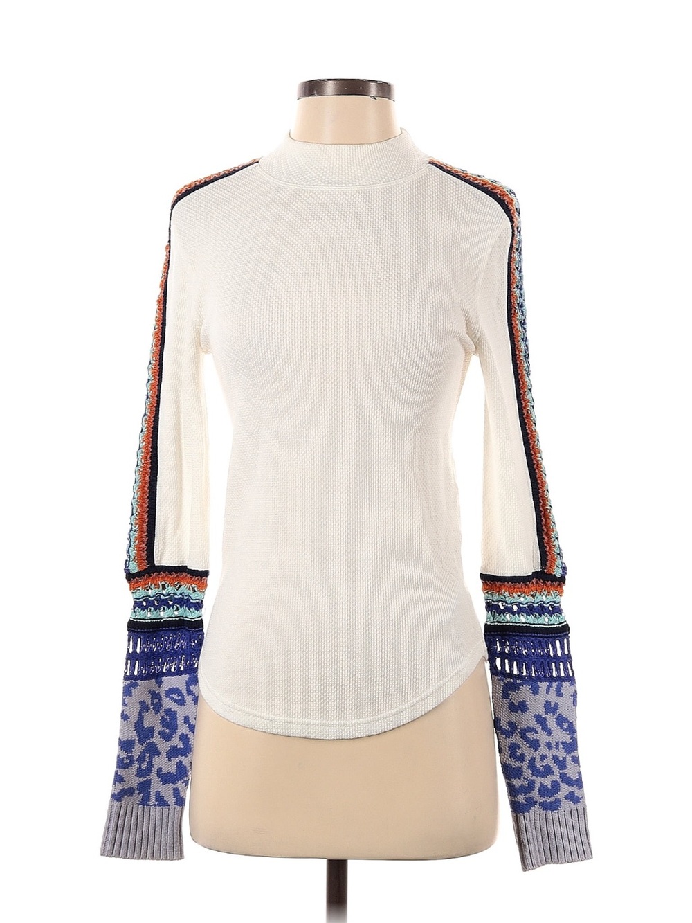 Free People Long Sleeve Mock Neck Top